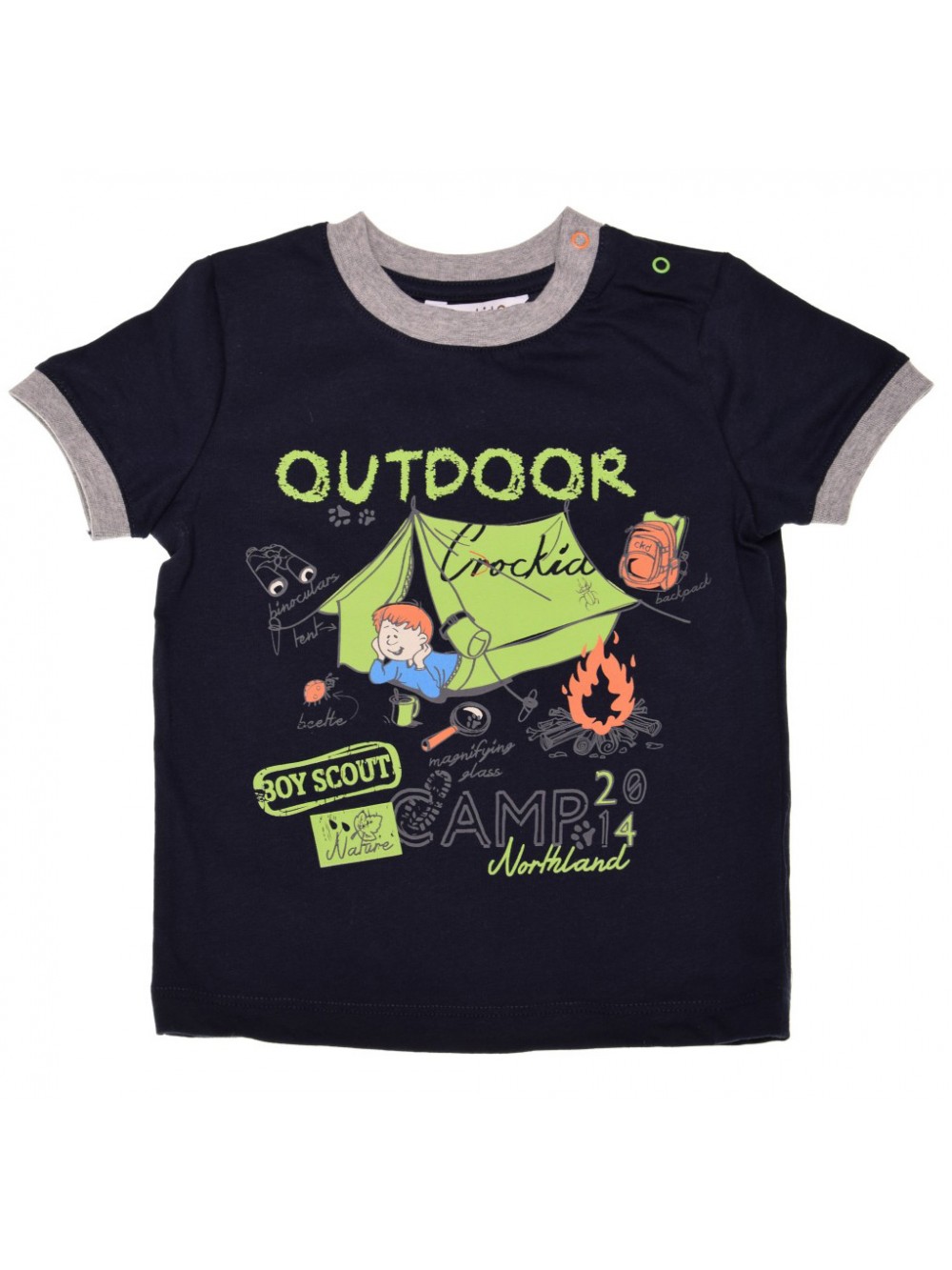 Блуза с къс ръкав"Boy skout", 1,5-4 г.